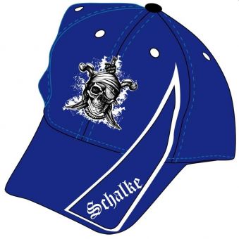 Hilkeys Schalke blau weiß PIRAT Baseballcap bestickt 